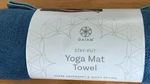 Gaiam Stay-put Yoga Mat Towel Blue Microfiber Super Absorbent Quick Drying. Fixed Price $18.95.
