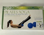 Wai Lana Pilates Yoga Exercise Double Ball Workout Kit W/ Dvd. Fixed Price $25.00.