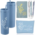 6 Pcs Christian Gift Gifts For Women Includes Bible Religious Notebook And Pe.... Fixed Price $32.39.