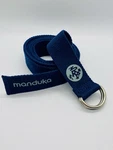Manduka Unfold Yoga Strap 6ft Blue Cotton Alignment Stretch. Fixed Price $9.95.