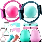 Poen 14 Pcs Pilates Equipment Kit For Home Workout Ring And Ball Set. Fixed Price $58.03.