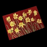 Indoor Outdoor Rug Liora Manne Frontporch Daffodil Red Hand Tufted 20x30 Floral. Fixed Price $74.25.