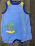 Vintage Baby Connection Color Block Beach Buddy Romper 6-9 Months. Fixed Price $19.99.