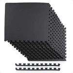 Balancefrom Fitness 48 Sq Ft Interlocking Eva Foam Exercise Mat Tiles, Black. Fixed Price $39.99.