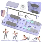 Lazolloa 5 In 1 Pilates Board Foldable Reformer Set Resistance Bands. Fixed Price $189.64.