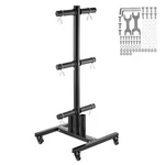 Vevor Vertical Weight Plate Rack Home Gym Barbell Storage With Wheels 1000 Lbs. Fixed Price $73.99.