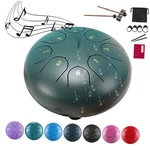 Rain Drum For Outside Garden, 8 Note 6 Inch Steel Drum-b-6in 8note-stone Green. Fixed Price $40.66.