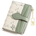 Gaekeao Small Wallets For Women Rfid Blocking Bifold Floral Vegan A01-green. Fixed Price $13.29.