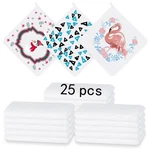 Lizoidzsm 25 Pcs Sublimation Towels Blank,12 X 12 Inch Hand Towel.... Fixed Price $33.61.
