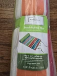 New In Original Packaging Mainstays Beach Roll-up Multicolored Mat (24" X 70"). Fixed Price $11.00.