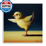 Stupell Industries Yoga Chicks Funny Animal Painting King Dancer Pose. Fixed Price $44.18.
