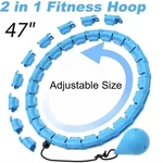 Fitness Hoop Fit Plus Size 47", Weighted Hula Hoops For Adults Weight Loss. Fixed Price $11.99.