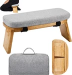 Meditation Bench With Carrying Bag, Kneeling Stool Portable Yoga. Fixed Price $43.04.