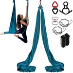 Vevor Aerial Silk Yoga Swing Set 8.7 Yards Hammock Trapeze Inversion Fly Green. Fixed Price $65.99.