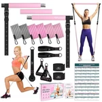 Cofof Pilates Bar Kit With Resistance Bands, Multifunctional Yoga Bar.... Fixed Price $39.84.