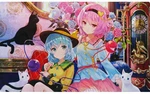 Curtain Damashii Touhou Project Fujichoco Satori Rubber Play Mat Black Backing. Fixed Price $155.99.