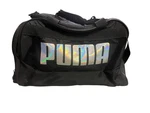 Puma Black Evercat Dispatch Duffel Bag Gym Yoga Crossbody Multicolor Logo. Fixed Price $15.00.