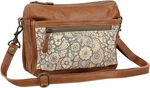 Myra Bag Peach N' Bleach Upcycled Canvas & Leather Crossbody S-1569, Nwot. Fixed Price $22.99.