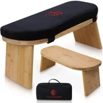 Yoga Dood Meditation Bench - Folding Bamboo Stool With Velvet Cush.... Fixed Price $66.85.