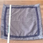 E&e Co Taupe Faux Suede Square Pillow Sham Cover 24x24 Lattice Trim Button Back. Fixed Price $24.99.