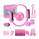Pilates Kit For Home Workouts Equipment Set With Ring, Ball, Res. Fixed Price $54.86.