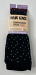 3 Pair Muk Luks Wide Calf Nylon Knee-high Compression Socks 6-10. Fixed Price $30.00.