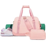 Sports Gym Bag For Women, Travel Duffle With Shoe Compartment & Wet Pocke.... Fixed Price $42.10.