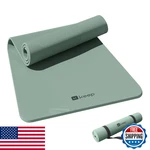 Keep Non-slip Yoga Mat 72"x32"x7mm Tpe W/strap - Extra Long Wide Thick Pale Gree. Fixed Price $43.72.
