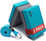 Moisture-proof Nonslip Surface Green Eva Foam Yoga Blocks (2 Blocks). Fixed Price $39.99.