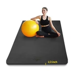 Hatha Yoga Large Tpe Mat 6'x4'x1/2" Extra Thick Non-slip Exercise - .... Fixed Price $101.12.