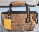Carhartt 14 " Quality Heavy-duty Tool Bag With 26 Pockets Padded Huge Opening. Fixed Price $38.55.