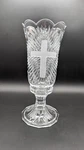 Stunning Towle Crystal Frosted Cross Large 12" Sanctuary Light, 24% Lead. Fixed Price $49.00.