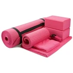 Balancefrom 7 Piece Yoga Set, With Mat & Towel, Home Workout Equipment, Pink. Fixed Price $179.96.
