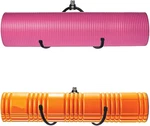 Wall Mount Yoga Mat Foam Roller And Towel Rack Hooks , Exercise Storage. Fixed Price $16.99.