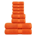 By Lora Terry Towels Bath Towel Hand And Washcloth Orange Set Of 8 Pack. Fixed Price $52.89.