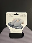 Apana Luxe Yoga Knee Mat Purple 11 1/2" X 22 5/8" Double Sided Thick Oval. Fixed Price $9.95.