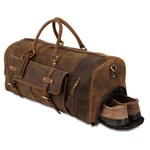 Handmade Leather Travel Duffel Bags Men And Women Overnight Weekend Sports Gym. Fixed Price $119.99.