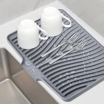 Tiknik Silicone Dish Drying Mat For Kitchen Counter, 16" X 12", Grey-1pcs-l. Fixed Price $25.84.