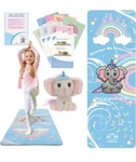 Kids Yoga Set Non-slip Exercise Mats Fun Prints Ellicorn Unicorn Play Gift Bday. Fixed Price $39.00.