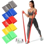 Resistance Bands, 5 Pcs Exercise Bands Elastic Stretch For Fitness Yoga Pi. Fixed Price $40.46.