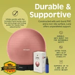 Retrospec Luna Exercise Ball Anti-burst W/ Pump Yoga Stability. Fixed Price $40.99.