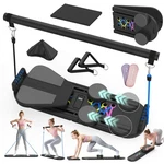 Lazolloa 7 In 1 Pilates Board Portable Home Gym Equipment Foldable. Fixed Price $189.64.