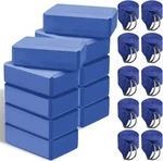 Outus 20 Pack Yoga Blocks And Straps Non-slip Eva Foam With Metal D Ring. Fixed Price $80.00.