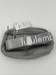 Lululemon Everywhere Belt Bag 1l Silver Drop White Wordmark Strap Nwt Lu9ayns. Fixed Price $40.00.