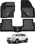 3w Floor Mats Compatible For Lincoln Mkc 15-22 Mats, Black. Fixed Price $162.67.