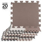 Stalwart 20 Pack Eva Foam Floor Tiles Play Mat, 20sqft Exercise Mat. Fixed Price $33.99.