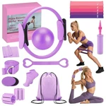 Pilates Kit For Home Workouts Equipment Set With Ring, Ball, Res. Fixed Price $61.00.