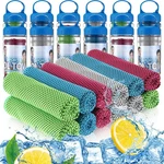 12 Pack 32 X In Cooling Towels Bulk For Neck And Face Microfiber Ice Towel.... Fixed Price $39.05.
