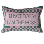 Creative Co-op Cotton Velvet Lumbar Pillow Womens I'm Not Bossy I Am The Boss. Fixed Price $15.99.