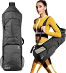 Yoga Mat Bag Carrier - Large Pockets & Water Bottle Holders. Black. Fixed Price $46.78.